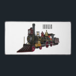 Abbildung des Cartoon der Dampflokomotive Schreibtischunterlage<br><div class="desc">Abbildung des Cartoon der Dampflokomotive</div>
