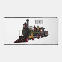 Abbildung des Cartoon der Dampflokomotive
