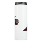 Abbildung des Cartoon der Dampflokomotive Thermosbecher (Rückseite)