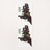 Abbildung des Cartoon der Dampflokomotive Yogamatte (Vorderseite)