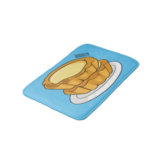 Abbildung des Cartoon der Eier Badematte (Schrägansicht)