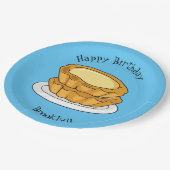 Abbildung des Cartoon der Eier Pappteller (Schrägansicht)