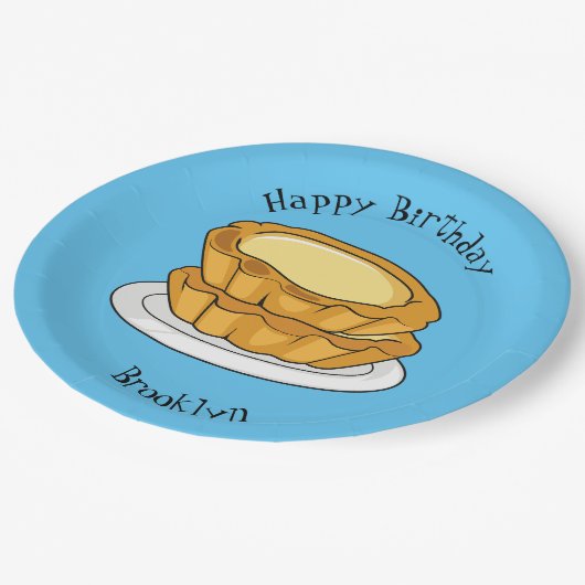 Abbildung des Cartoon der Eier Pappteller (Schrägansicht)