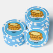 Abbildung des Cartoon der Eier Pokerchips (Stapel)