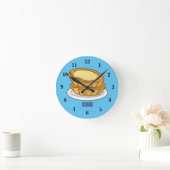 Abbildung des Cartoon der Eier Runde Wanduhr (Zuhause)
