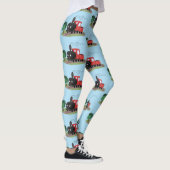Abbildung des Cartoon der niedlichen Dampfzuglokom Leggings (Rechts)