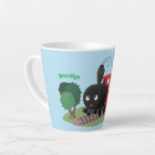 Abbildung des Cartoon der niedlichen Dampfzuglokom Milchtasse (Linke Ecke)