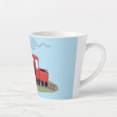 Abbildung des Cartoon der niedlichen Dampfzuglokom Milchtasse (Rechts)