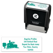 Abbildung des Cartoon der niedlichen Dampfzuglokom Permastempel (Beispiel)