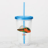 Abbildung des Cartoon des Bullet Acryltrinkbecher (Vorderseite)