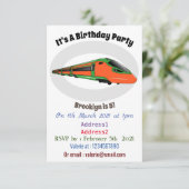 Abbildung des Cartoon des Bullet Einladung (Stehend Vorderseite)