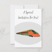 Abbildung des Cartoon des Bullet Einladung (Rückseite)