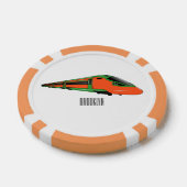 Abbildung des Cartoon des Bullet Pokerchips (Einzeln)