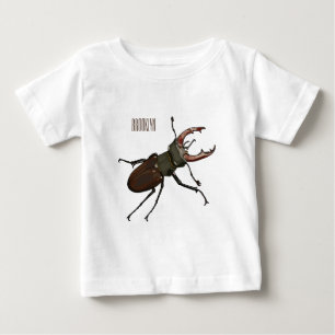 Abbildung des Cartoon des Käfers Baby T-shirt