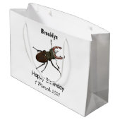 Abbildung des Cartoon des Käfers Große Geschenktüte (Rückseite Schrägansicht)