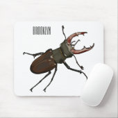 Abbildung des Cartoon des Käfers Mousepad (Mit Mouse)