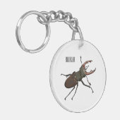 Abbildung des Cartoon des Käfers Schlüsselanhänger (Vorderseite links)