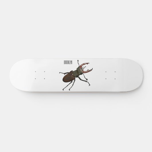 Abbildung des Cartoon des Käfers Skateboard (Horizontal)