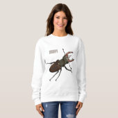 Abbildung des Cartoon des Käfers Sweatshirt (Vorne ganz)