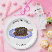 Abbildung des Cartoon des Lammes Pappteller (Party)