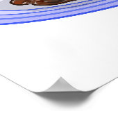 Abbildung des Cartoon des Lammes Poster (Ecke)