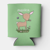 Abbildung des Cartoon des niedlichen Hirsche Dosenkühler (Vorderseite)