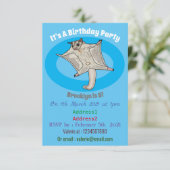 Abbildung des Cartoon des Zuckers Einladung (Stehend Vorderseite)