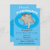 Abbildung des Cartoon des Zuckers Einladung (Vorne/Hinten)