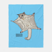 Abbildung des Cartoon des Zuckers Fleecedecke (Vorderseite)