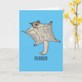 Abbildung des Cartoon des Zuckers Karte (Gelbe Blume)