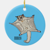 Abbildung des Cartoon des Zuckers Keramik Ornament (Hinten)