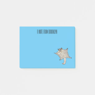 Abbildung des Cartoon des Zuckers Post-it Klebezettel