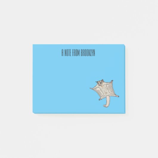 Abbildung des Cartoon des Zuckers Post-it Klebezettel (Vorderseite)