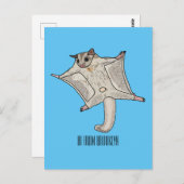 Abbildung des Cartoon des Zuckers Postkarte (Vorne/Hinten)