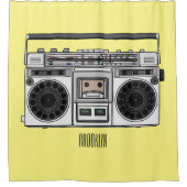 Abbildung des Cartoon Duschvorhang (Vorderseite)