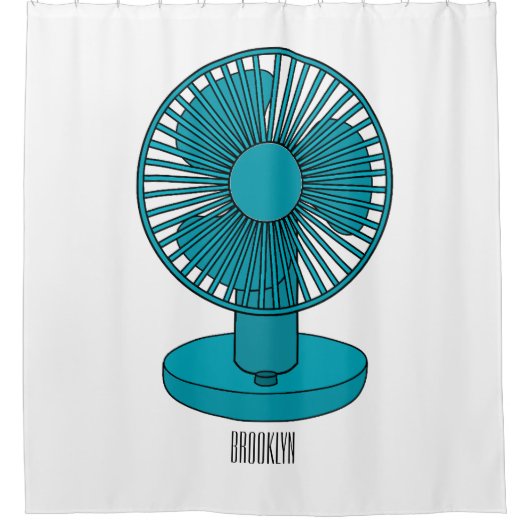 Abbildung des Cartoon Duschvorhang (Vorderseite)