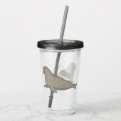 Abbildung des Cartoon eines Elephant-Siegels Acryltrinkbecher (Rückseite)