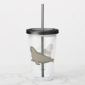 Abbildung des Cartoon eines Elephant-Siegels Acryltrinkbecher (Vorderseite)