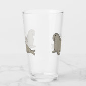 Abbildung des Cartoon eines Elephant-Siegels Glas (Links)