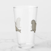 Abbildung des Cartoon eines Elephant-Siegels Glas (Rechts)