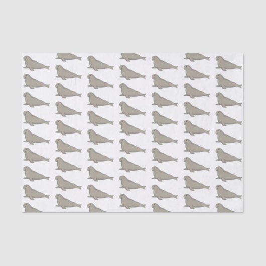 Abbildung des Cartoon eines Elephant-Siegels Seidenpapier (Vorderseite)