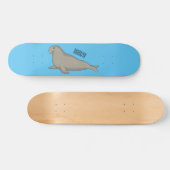 Abbildung des Cartoon eines Elephant-Siegels Skateboard (Horizontal)