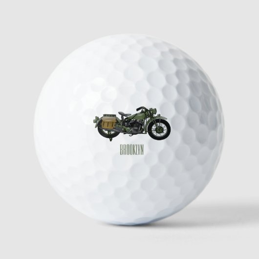 Abbildung des Cartoon eines Militärkreuzers Golfball (Vorderseite)