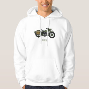 Abbildung des Cartoon eines Militärkreuzers Hoodie