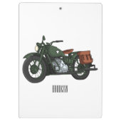 Abbildung des Cartoon eines Militärkreuzers Klemmbrett (Rückseite)