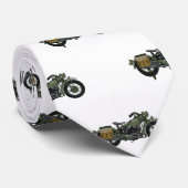 Abbildung des Cartoon eines Militärkreuzers Krawatte (Gerollt)