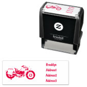 Abbildung des Cartoon eines Militärkreuzers Permastempel (Beispiel)