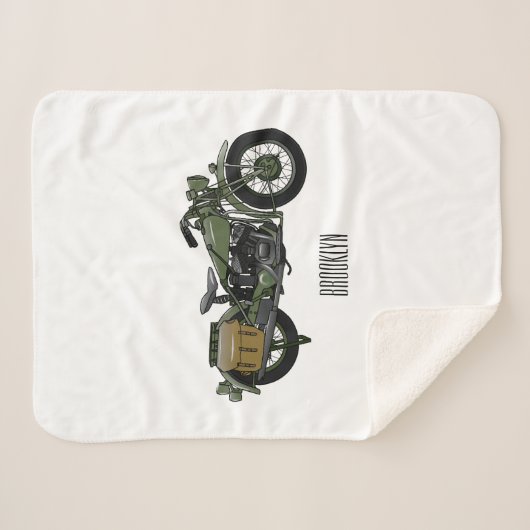 Abbildung des Cartoon eines Militärkreuzers Sherpadecke (Vorderseite (Horizontal))