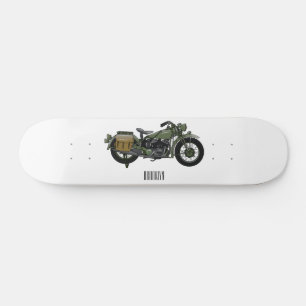 Abbildung des Cartoon eines Militärkreuzers Skateboard