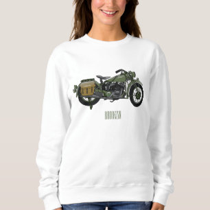 Abbildung des Cartoon eines Militärkreuzers Sweatshirt